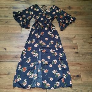 Anama Floral Print Maxi Dress